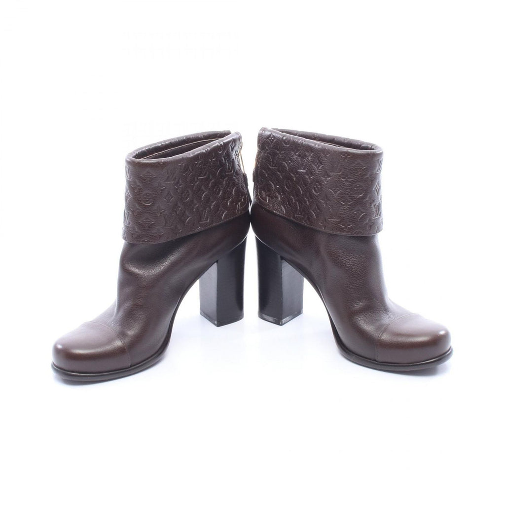 Louis Vuitton Boots Monogram Ankle Leather Short — view 3