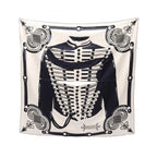 Hermes Scarf Carre Preche Brandebourgs Tattoo Beads Sequins Silk