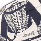 Hermes Scarf Carre Preche Brandebourgs Tattoo Beads Sequins Silk — view 5