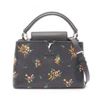 Louis Vuitton Handbag Capucines PM Blossom 2-Way Noir Floral Leather