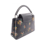 Louis Vuitton Handbag Capucines PM Blossom 2-Way Noir Floral Leather — view 2