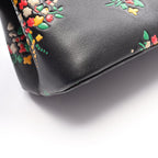 Louis Vuitton Handbag Capucines PM Blossom 2-Way Noir Floral Leather — view 8