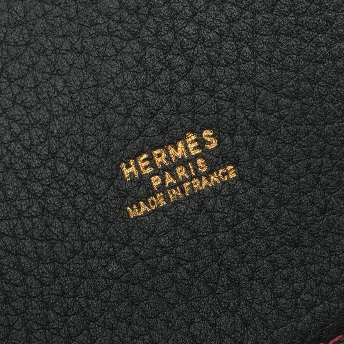 Hermes White Bus GM Business Briefcase Fjord Noir Rouge Vif Rougevif Black Red — view 7