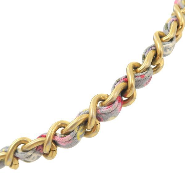 Chanel Quilted Chain Shoulder Bag Khaki — view 8