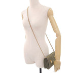 Chanel Quilted Chain Shoulder Bag Khaki — view 9