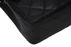 Chanel Mini Quilted 17 S Flap S Chain Shoulder Bag CC Logo Lambskin Black — view 6