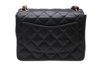 Chanel Mini Quilted 17 S Flap S Chain Shoulder Bag CC Logo Lambskin Black — view 2