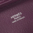 Hermes Plume 28 Tote Evercolor Anemone Pink Purple Silver Handbag — view 7