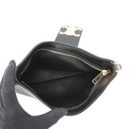 Celine Handbag Triomphe Wiltern Clutch Leather Black — view 6