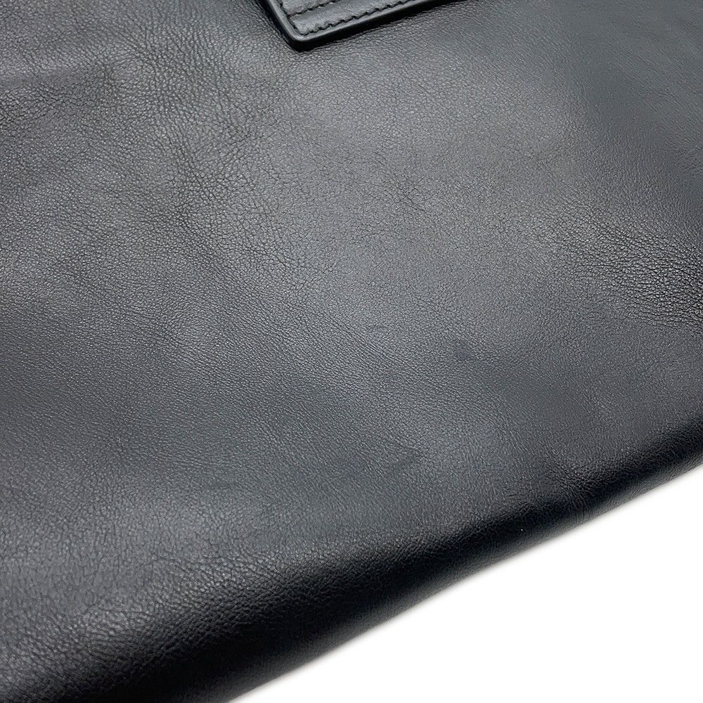Celine Handbag Triomphe Wiltern Clutch Leather Black — view 8