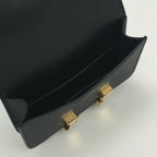 Hermes Constance Slim Wallet Bifold Mini Epsom Noir Black Gold Veau — view 6