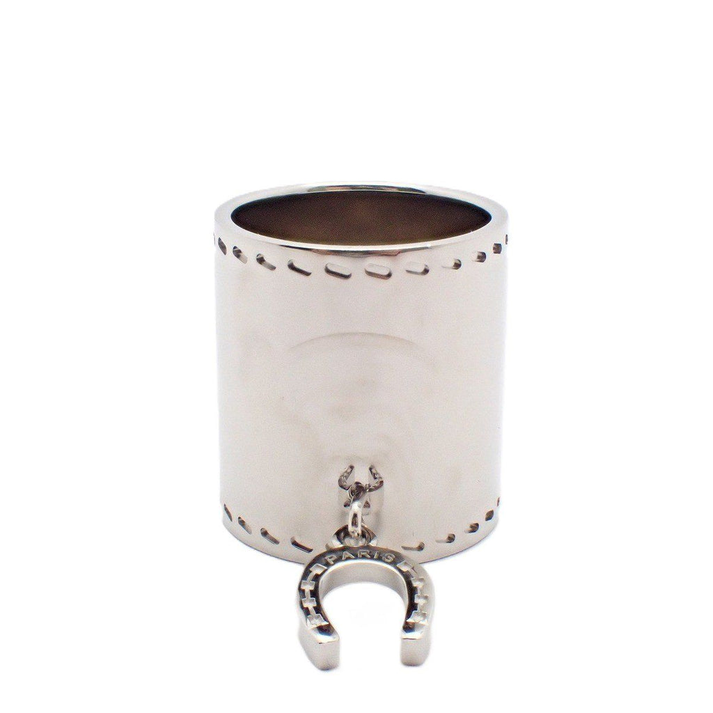 Hermes Scarf Ring Horse Shoe Silver — view 5
