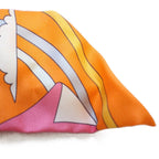 Hermes Tsuiri My Cloud Silk 100% Orange Scarf — view 9