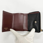 Chanel Trifold Wallet Zippy Caviar Leather Black — view 3