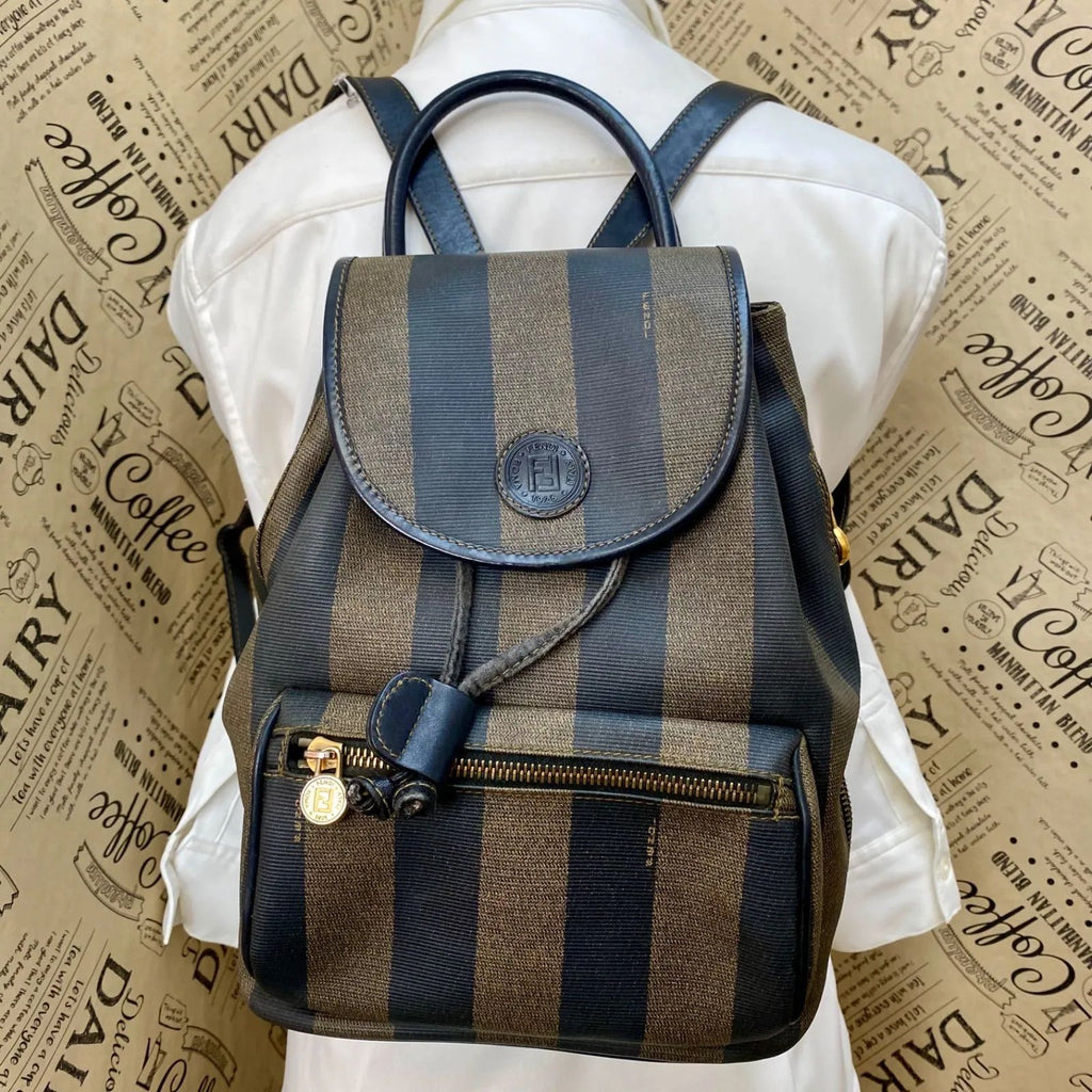 Fendi Vintage Pecan Backpack Brown