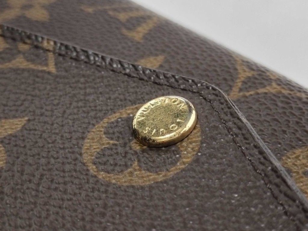 Louis Vuitton Wallet Porte Feuille Sarah Brown Fuchsia Monogram Bifold — view 5