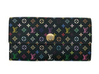 Louis Vuitton Wallet Porte Feuille Sarah Grenade Monogram Multicolor Bifold Gold