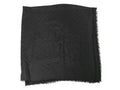Louis Vuitton Shawl Monogram Black Silk 60% Wool Scarf