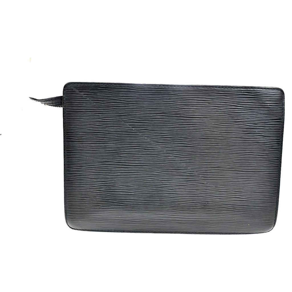 Louis Vuitton Pochette Homme Clutch Handbag Epi Black — view 3