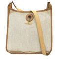 Hermes Vespa PM Shoulder Bag Vintage PM Canvas Leather Camel Natural