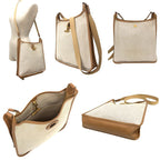 Hermes Vespa PM Shoulder Bag Vintage PM Canvas Leather Camel Natural — view 2