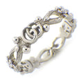 Gucci Ring Flora Double Flower Diamond 18k White Gold