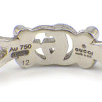 Gucci Ring Flora Double Flower Diamond 18k White Gold
