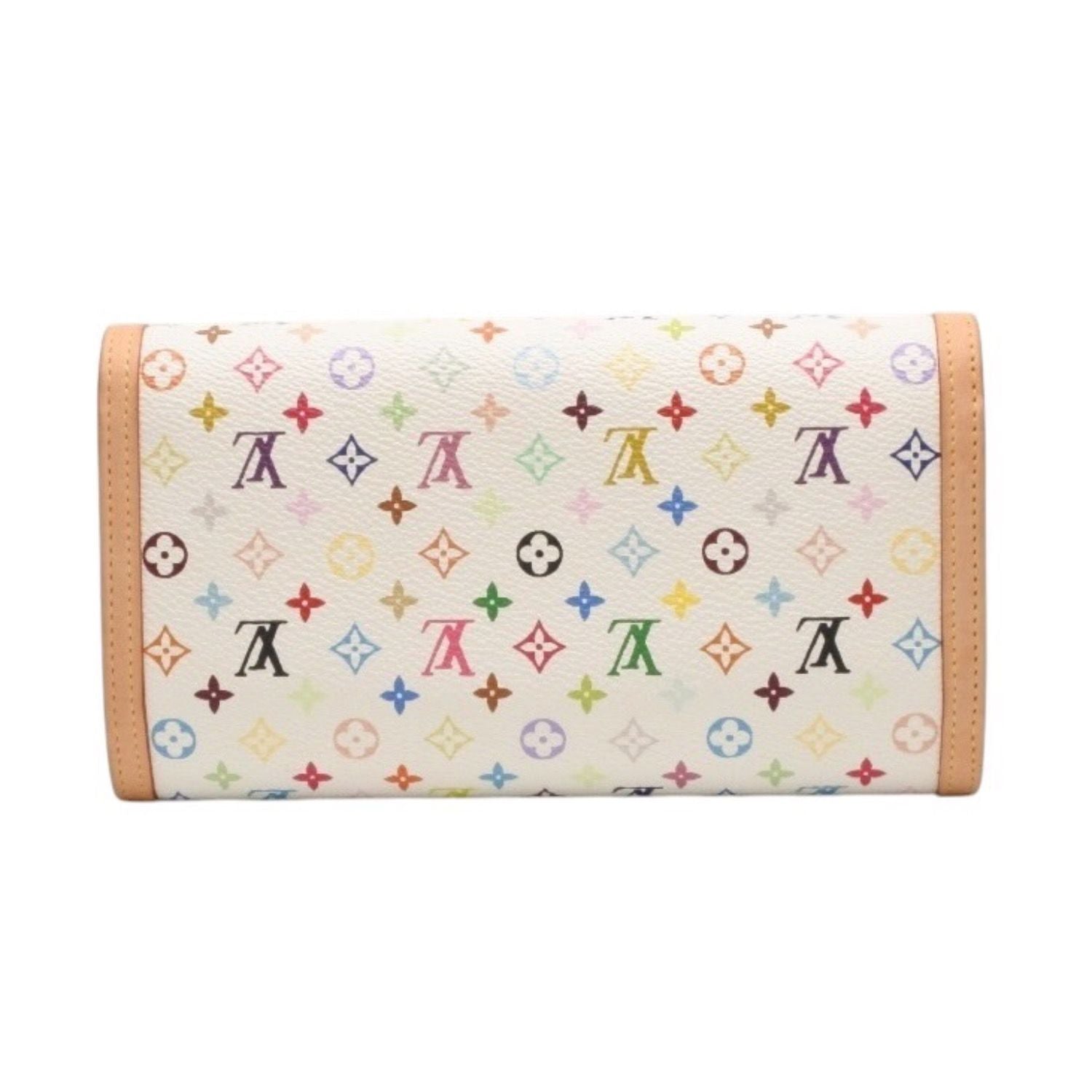 Louis Vuitton Porte Tresor International Wallet Takashi Murakami White — view 2