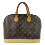Louis Vuitton Monogram Alma Drawstring Handbag Brown All