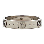 Gucci Icon Ring 18k White Gold 58 — view 2