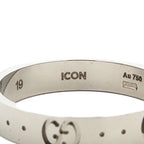 Gucci Icon Ring 18k White Gold 58 — view 5