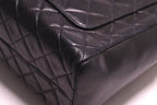 Chanel Quilted Jumbo CC Logo Leather Handbag — view 4