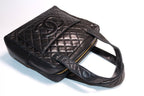 Chanel Quilted Jumbo CC Logo Leather Handbag — view 6