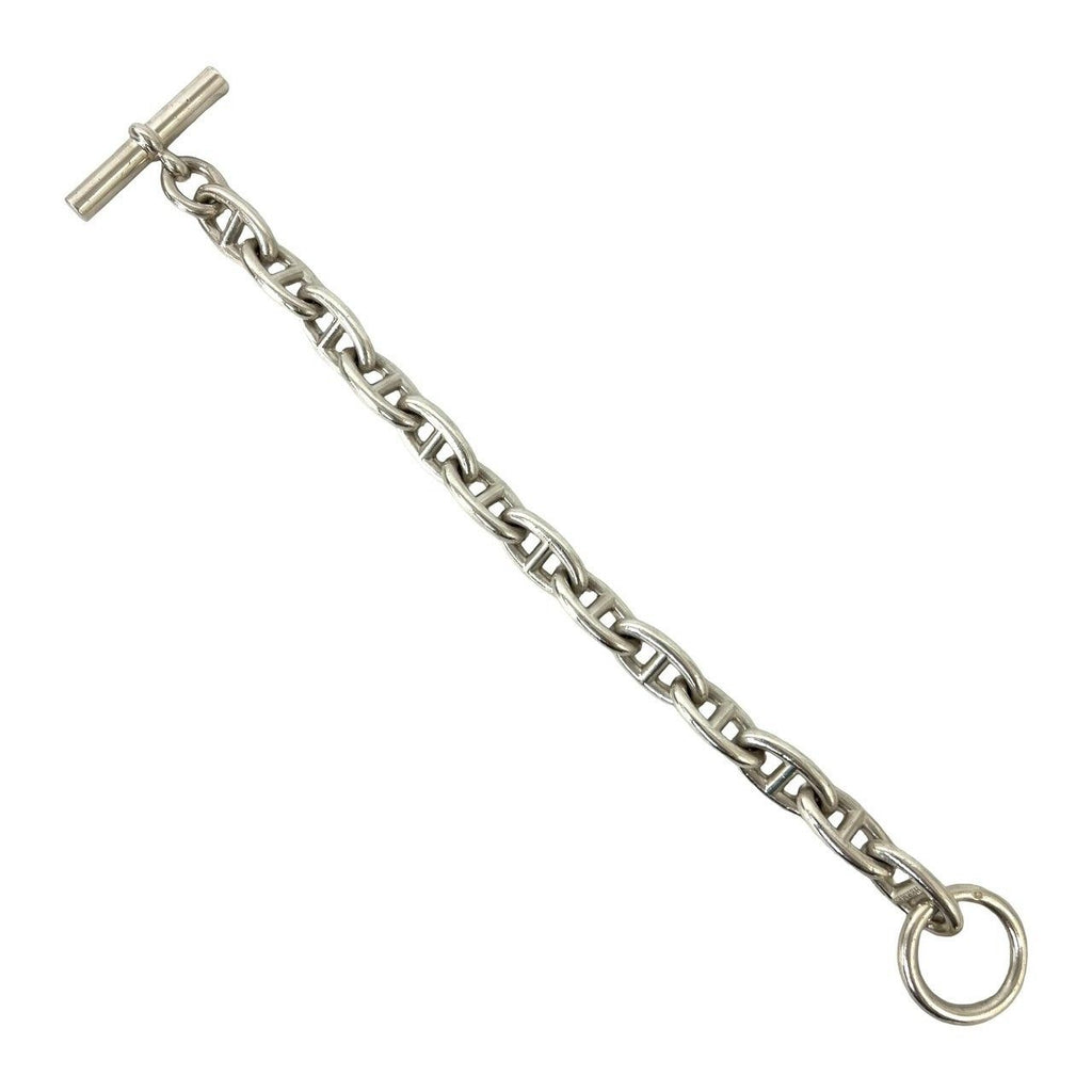Hermes Chaine D'ancre GM 13 Pieces 925 Sterling Silver Chain Bracelet — view 5