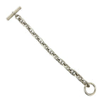 Hermes Chaine D'ancre GM 13 Pieces 925 Sterling Silver Chain Bracelet — view 5