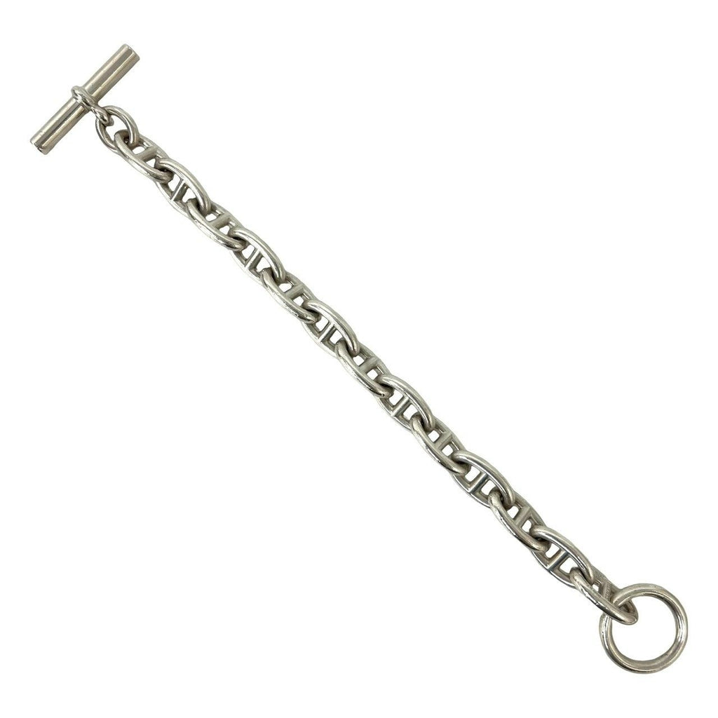 Hermes Chaine D'ancre GM 13 Pieces 925 Sterling Silver Chain Bracelet — view 6
