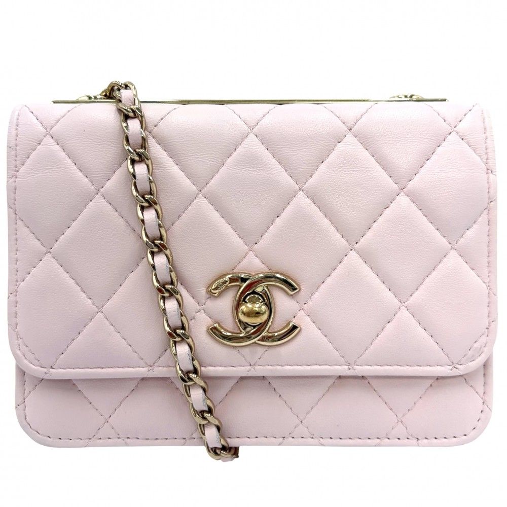 Chanel Chain Wallet Trendy CC Quilted Shoulder Bag Crossbody CC Logo Lambskin