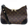 Louis Vuitton Shoulder Bag Monogram Boulogne PM Crossbody Black Noir Brown Gold