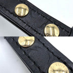 Louis Vuitton Shoulder Bag Monogram Boulogne PM Crossbody Black Noir Brown Gold — view 9
