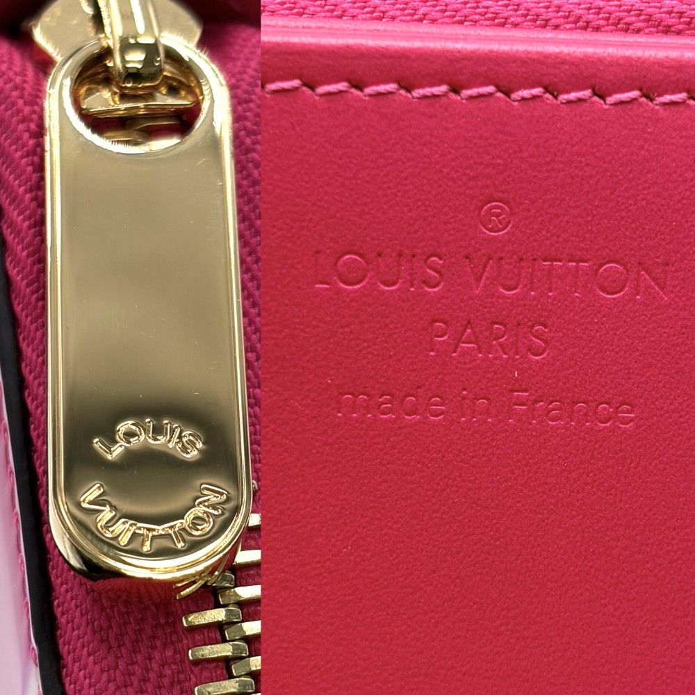 Louis Vuitton Wallet Zippy Zip Around Valentine Pink Monogram Vernis Fushan — view 5