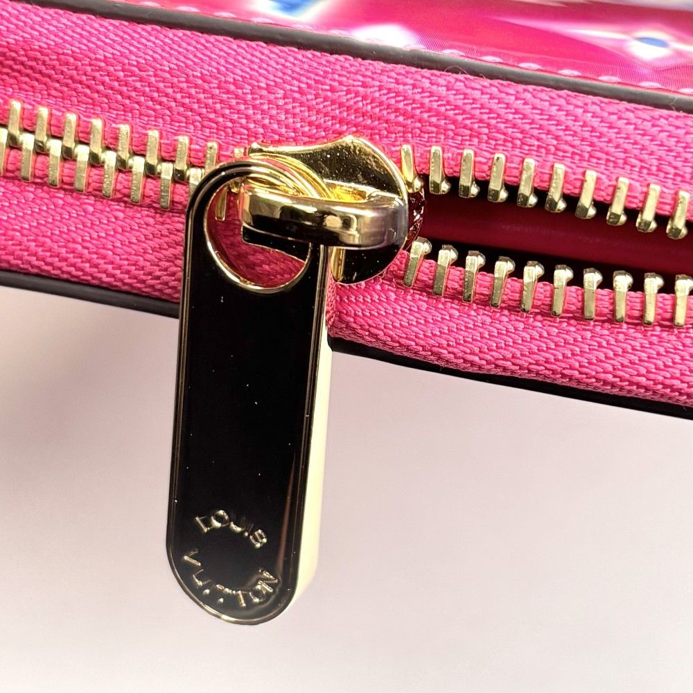 Louis Vuitton Wallet Zippy Zip Around Valentine Pink Monogram Vernis Fushan — view 7