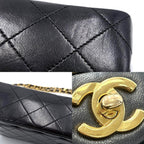 Chanel Shoulder Bag Mini Quilted Chain Turnlock Crossbody Mini Vintage CC Logo — view 6