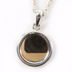 Hermes 750 Series Necklace Pendant Silver Yellow Gold — view 5