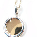 Hermes 750 Series Necklace Pendant Silver Yellow Gold — view 8
