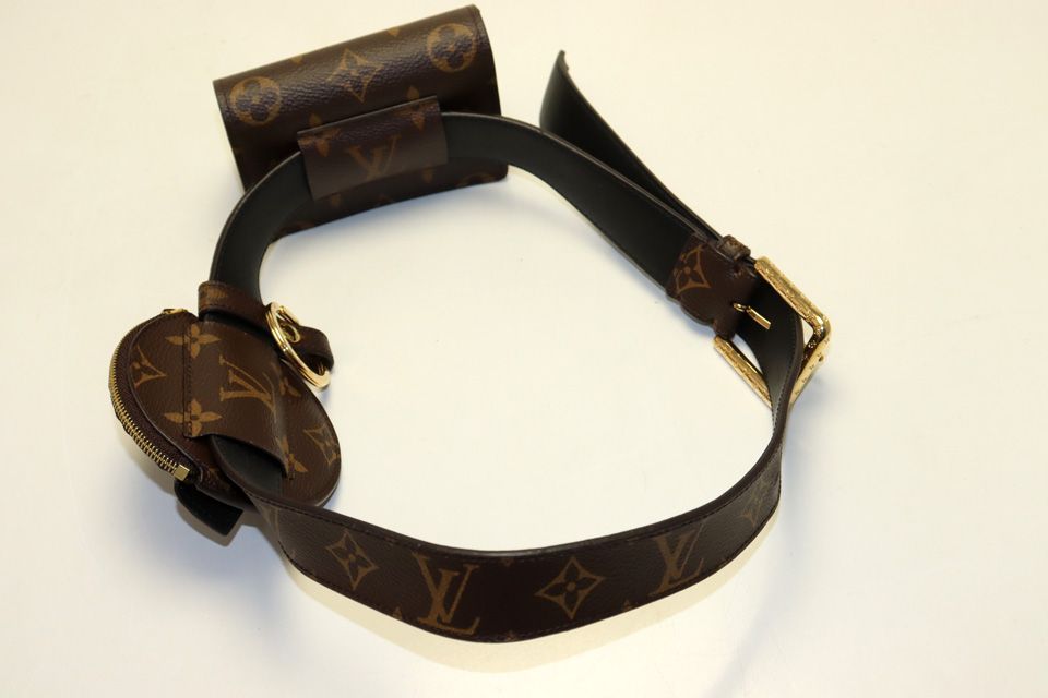 Louis Vuitton Monogram Ceinture Daily Multi Pocket Leather Belt Bag — view 6