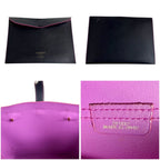 Loewe Tote Anagram Logo Dark Navy Black Pink Leather — view 9