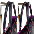 Loewe Tote Anagram Logo Dark Navy Black Pink Leather — view 7