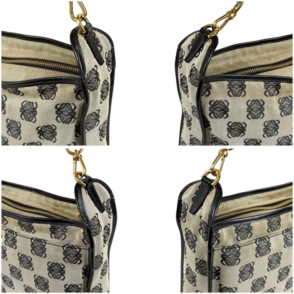 Loewe Bolso Repeat Anagram Logo Shoulder Bag Cross Navy — view 6