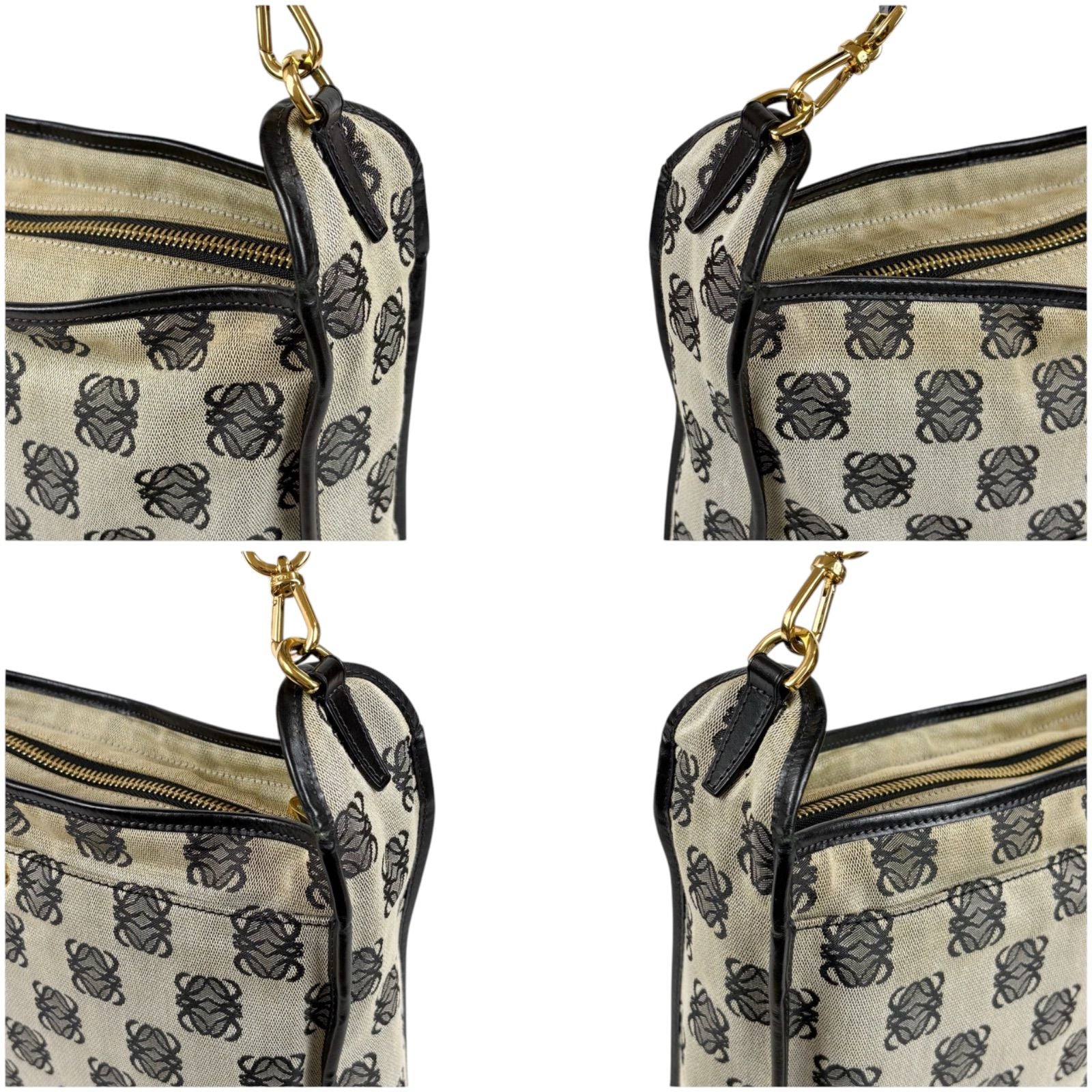 Loewe Bolso Repeat Anagram Logo Shoulder Bag Cross Navy — view 6