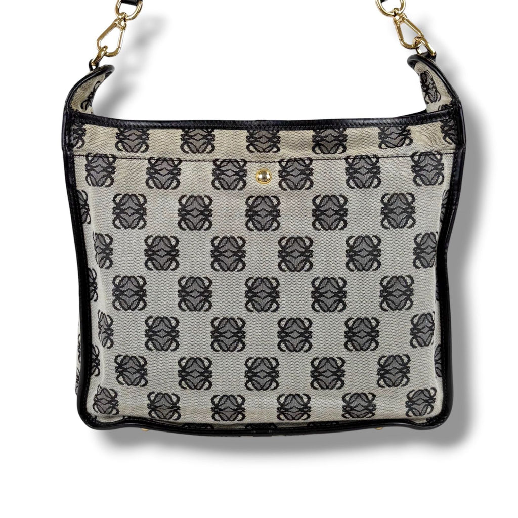 Loewe Bolso Repeat Anagram Logo Shoulder Bag Cross Navy — view 4